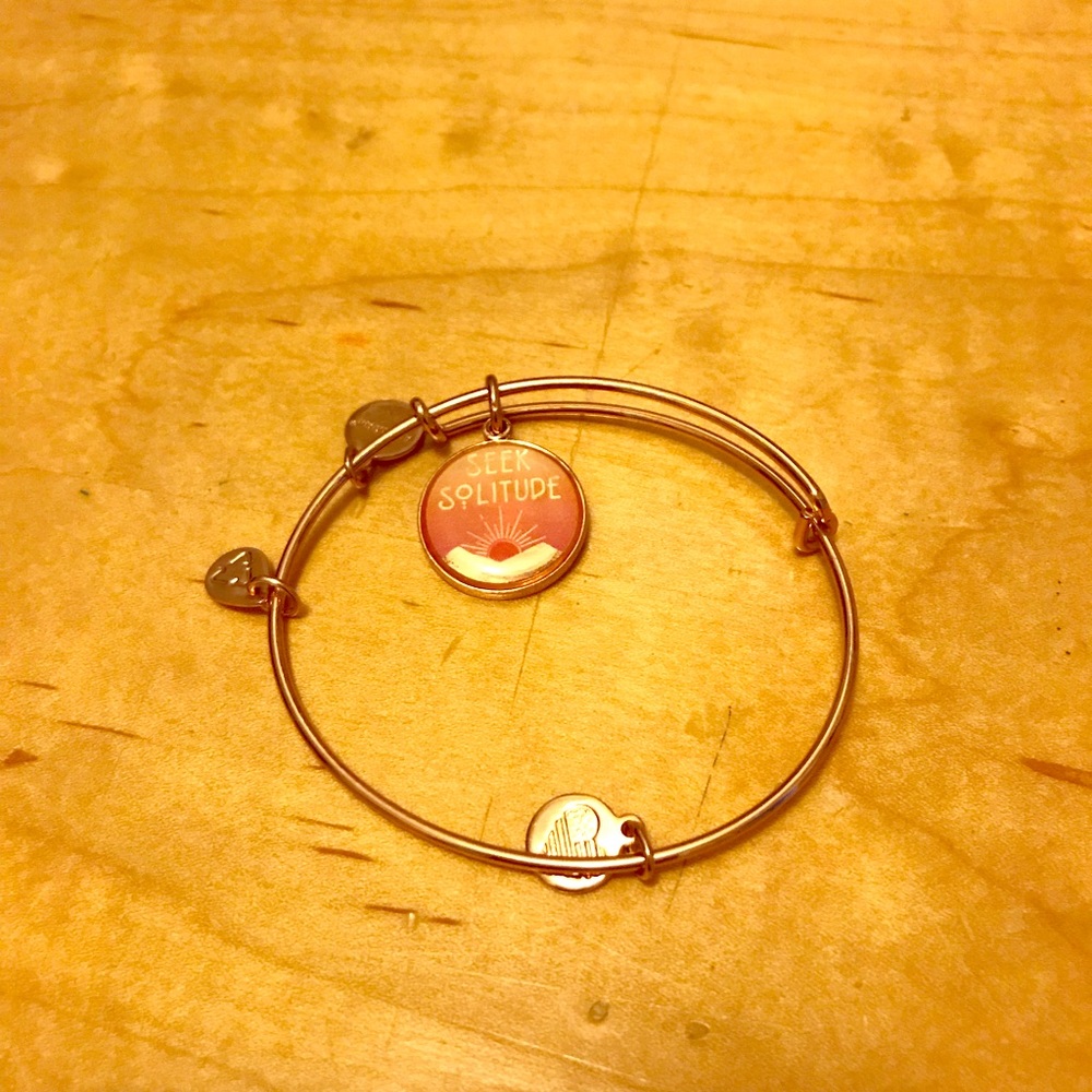 Alex and Ani rose gold “Seek Solitude” bangle